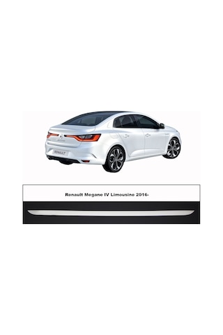 Renault Megane 4 Krom Bagaj Alt Çıtası Sedan 2016 -2021