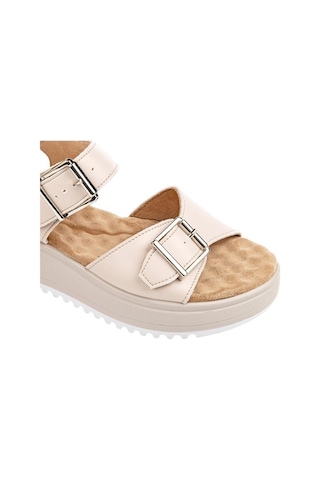 Muya Beebi 34213-045 Anatomik Taban Kadın Sandalet Krem 36-40 001