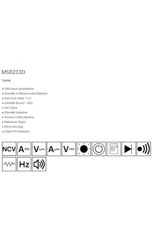 Mastech Ms8233d Dijital Multimetre