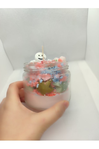 Kurabiye Adam Kavanozda Yılbaşı Partisi Mum