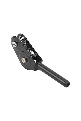 Xindoker Siyah Tüm Allyuminyum Çift Katrol Rehber Halka - 6.0mm, Ağır İp Ve Büyük Balık İçin Dayanıklı, Kolay Kurulum, Deniz Kamçı Aksesuarı