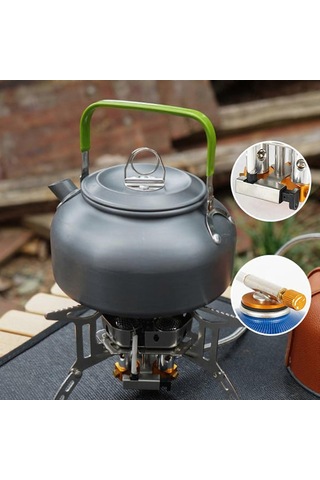 Taşınabilir Mini Kamp Ocakları Piezo Ateşlemeli Sırt Çantası Sobası Açık Hava Kampı, Yürüyüş, Yemek Pişirme Ve Piknik İçin Minyatür Taşınabilir Kamp Ocağı Çok Renkli