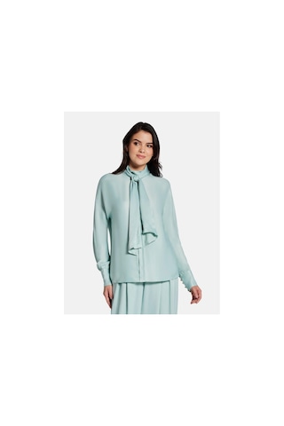 Guess Kadın Yeşil Claire Uzun Kollu Bluz Yeşil