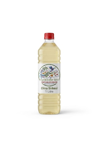 Elma Sirkesi Damıtılmış Doğal Üretim 1 Litre