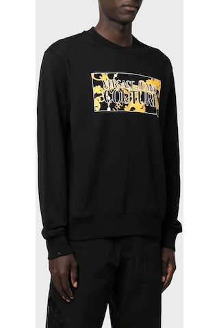 Versace Jeans Couture Erkek Sweat 75gaıe01 Cf02e 899 Siyah
