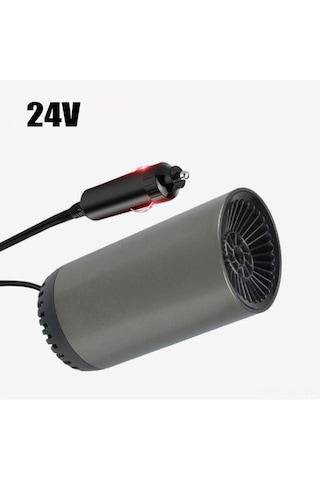 Lemestar 12v/24v Araba Isıtıcı, Kar/toz Temizleyici, 150w 2 Modlu Doğal/rahat Isı , 1.5m Kablolu, Abs Kasa, Sıkıcı Tasarım - Siyah 24v-8130c