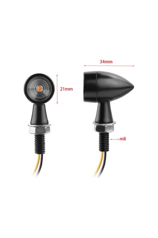 Yifomall 8mm Motosiklet Led Sinyal Lambası - Suzuki, Kawasaki, Yamaha İçin Parlak Ve Dayanıklı
