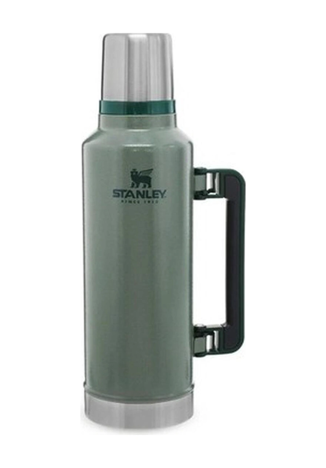 Stanley Klasik Vakumlu Paslanmaz Çelik Termos 1.9 Lt - Hammertone Green Siyah - Yeşil