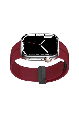 Apple Uyumlu Watch 10 Serisi 46mm Redclick Krd-84 Silikon Modern Tasarım Kordon