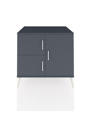 Kronos Şifonyer 2 Raflı 3 Kapaklı 88x59x80 Antrasit-antrasit/aytaşı Antrasit/aytaşı