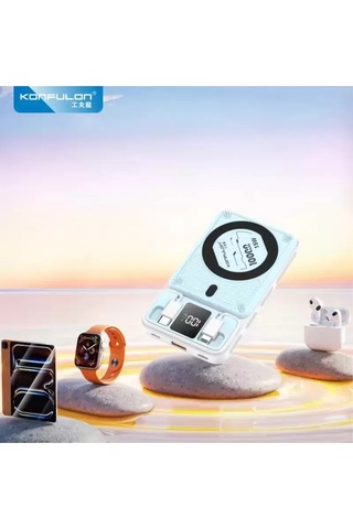 Konfulon M25w 10.000 Mah 20w Pd Magsafe Powerbank - Mavi Çok Renkli