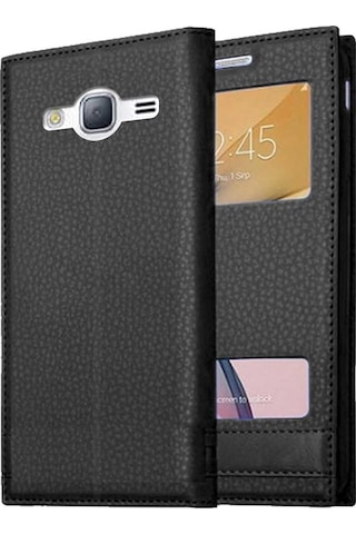 Samsung Galaxy J3 Uyumlu Pencereli Kapaklı Magnum Kılıf
