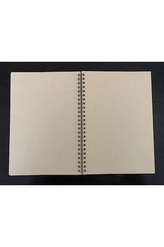 Muji Kraft Paper Monthly Planner Tarihsiz Ajanda Krem