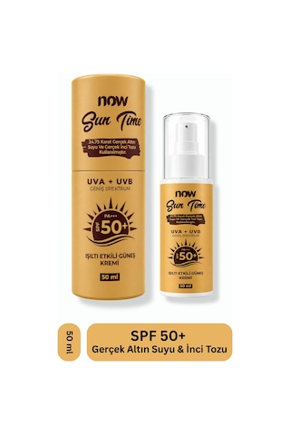 Now Sun Time Yüksek Koruyucu Güneş Kremi SPF50+ 50 ML
