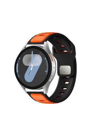 Huawei Watch Gt 3 42mm Emp Krd-135 22mm Silikon Kordon Strap Kayış - Siyah-turuncu