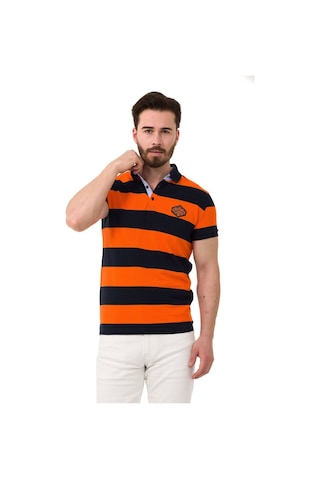 Cipo & Baxx Ct741 Men S Smart-fit Polo Collar T-shirt Navy