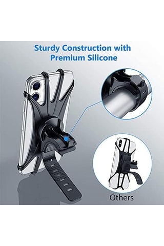 Btroller Electric Bisiklet Motosiklet Bisiklet Çağrı Telefon Tutucu Montaj Kelepçesi 360 Rotatable Siyah