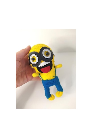 Minions Örgü Keçe İlginç Anahtarlık Çanta Süsü Oyuncak Aksesuar