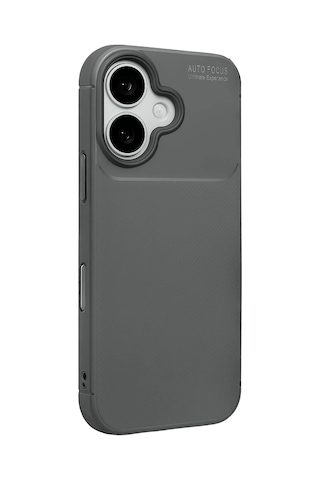 Newface - 765 - Apple iPhone Uyumlu 17 Auto Focus Karbon Kapak - Ece-umay - - Gri