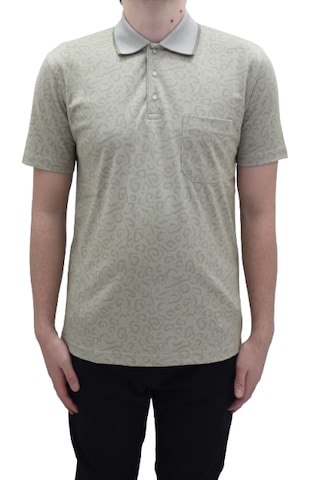 Santa Dmctekstil Erkek 2026 Desenli Klasik Kesim Rahat Kalıp Tek Cepli Polo Yaka T-shirt Yeşil