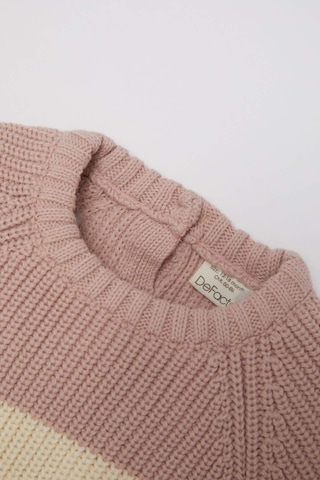 DeFacto Kız Bebek Renk Bloklu Bisiklet Yaka Triko Kazak C8292A524WNBR277 Bordo