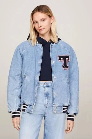 Tommy Hilfiger Kadın Letterman Denim Ceket Denim