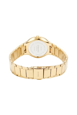 Obaku Denmark V292lxgwsg Quartz Çelik Altın Rengi Sedef Kadran 31 Mm Kadın Kol Saati Altın