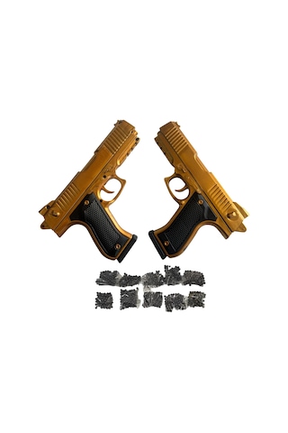 Boncuk Atan Tabanca 2 Adet Gold+ 10 Paket Boncuk Gold