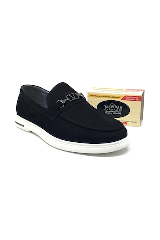 Lisan Sohes Lisans Shoes 245 %100 Hakiki Deri Erkek Günlük Ortopedik Rahat Yazlık Casual Ayakkabı Yeni Sezon 40-44 Siyah Nubuk