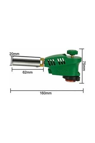 Geeroyoo Taşınabilir Metal Kaynak Aleti, Fenerli Dışarıda Mangal Ateşleyici, Rüzgar Dayanıklı 1005 Yeşil