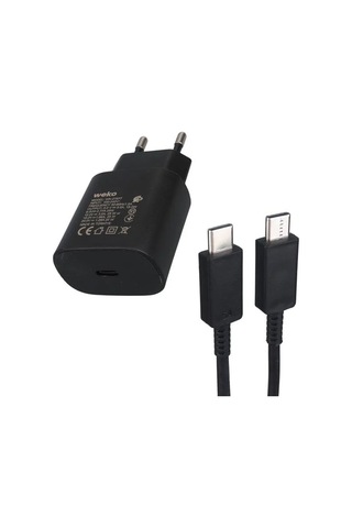 Weko Wk-27877 Note10 Siyah 25 Watt Şarj Başlık Adaptörü + Type-c To Type-c Kablo Diğer