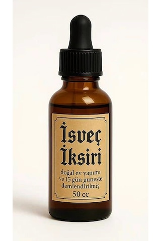Geleceksel İsveç İksiri - Ev yapımı - Güneşte Demlendirilmiş - Katkısız Bitkisel Damla 50 ML
