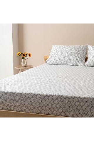 Mix & Amp Match Limoges %100 Pamuklu Tek Kişilik Çarşaf Seti Beyaz Genel