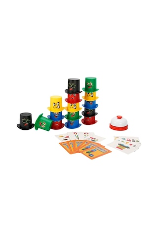 Hızlı Şapkalar Kutu Oyunu - Çocuklar İçin Refleks, Zeka Ve Dikkat Geliştirici Eğitici Aile Oyunu