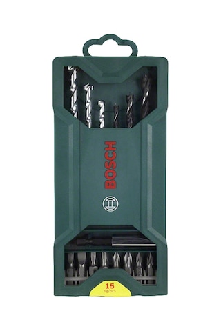Bosch - X-line 15 Parça Ahşap, Beton Matkap Ucu Ve Vidalama Seti 2607019579