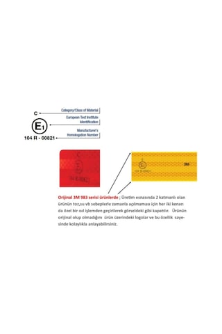 Sarı Diamond Grade™ 983 Reflektif Şerit 1 Mt Sarı