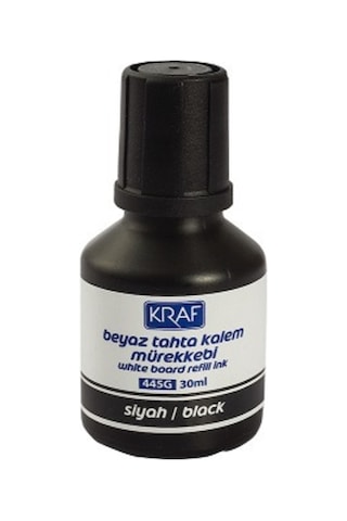 Kraf Beyaz Tahta Kalem Mürekkebi 3'Lü Set Siyah/Kırmızı/Mavi 30Ml