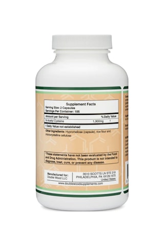 Double Wood N.a.c N-acetyl Cysteine 1000mg 210 Capsul.usa Me...