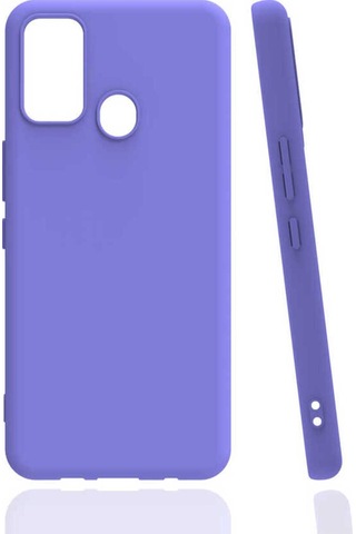 Tecno Spark 7t Kılıf Zore Biye Silikon Lila