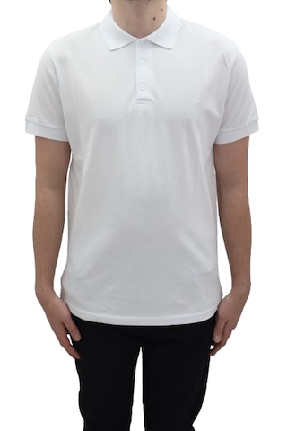 Santa Dmctekstil Erkek Dior Düz Spor Kesim Dar Kalıp Cepsiz Polo Yaka T-shirt Beyaz