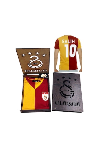 Galatasaray Kişiye Özel Babalar Günü Hediyesi Metin Oktay Forma Sarı - Kırmızı