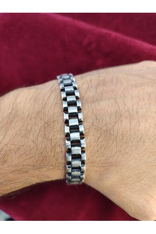 Modagümüşevi 925 Ayar Gümüş Erkek Bileklik