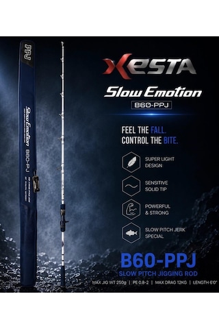 Xesta Slow Emotıon Power Pıtch Jerk B60-ppj Kamış 1.82m 150-500g