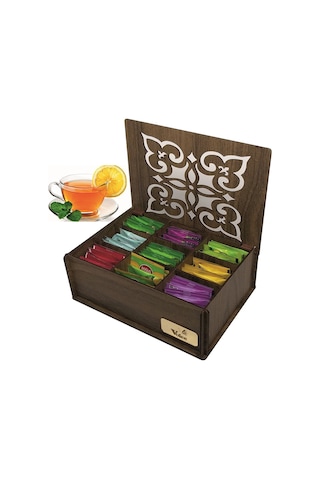 Çay Kutusu Teabox 9 Bölme 45 Adet Bitki Ve Meyve Çayı Çok Renkli