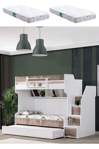 Ranza, Cesur Yavrulu Ranza - Ceviz 2 Adet Comfort Yatak 90 X 190 CM