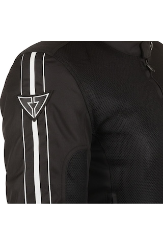 Venom Motosiklet Montu Yazlık Kadın Jessy Fileli Black Motorcu Mont