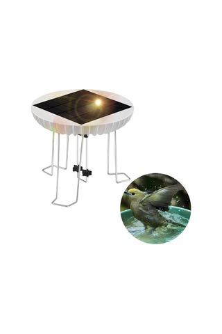 Symbee Güneş Enerjili Kuş Banyosu Dalga Cihazı - 1500mah Pil, Ip65 Su Geçirmez