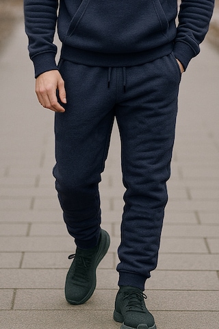 Erkek Paçası Ve Beli Lastikli Üç İplik Şardonlu Eşofman Altı 0341 Lacivert Lacivert