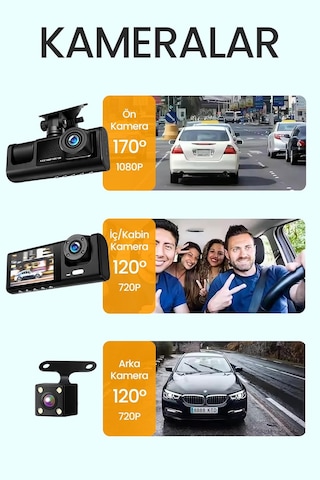 Renault Araç İçi Ön Ve Arka Kamera,video Kayıt Gece Görüş,yüksek Çözünürlüklü Kamera