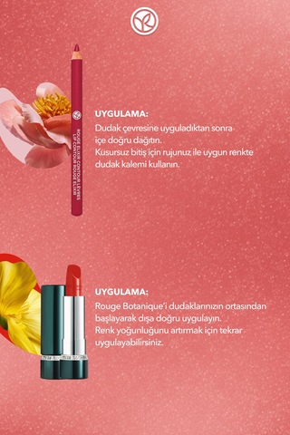 Yves Rocher Saten Dudak Duo Makyaj Seti-dudak Kalemi-kırmızı & Saten Ruj Açık Kırmızı